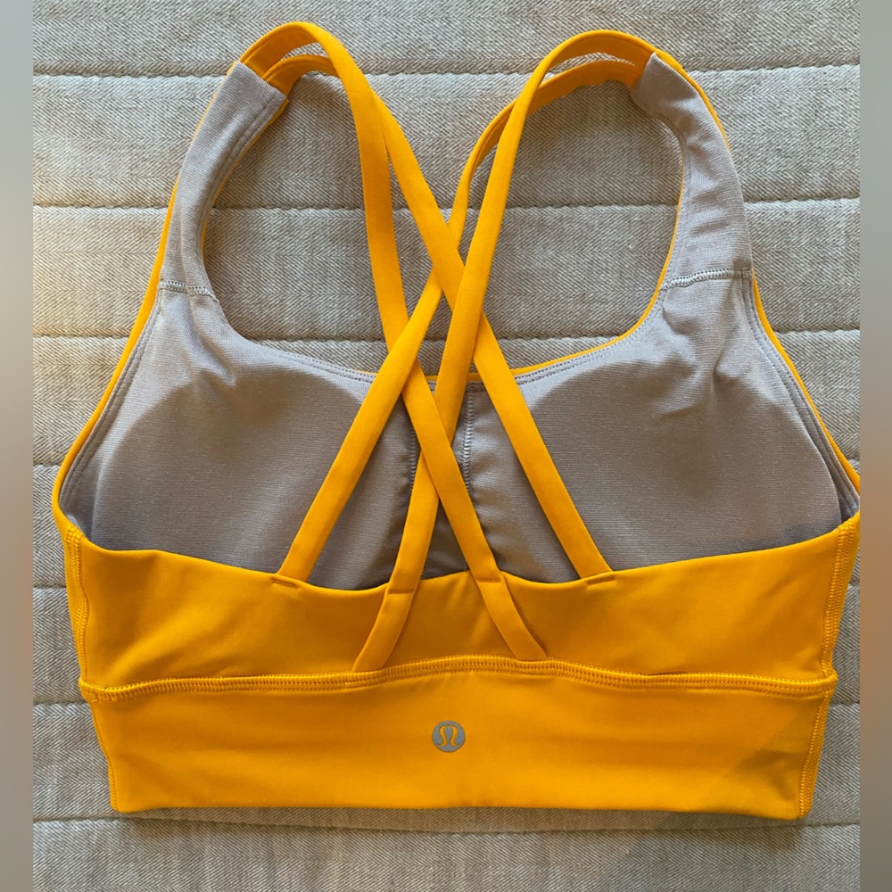 NWOT- Lululemon Energy longline bra, tangerine